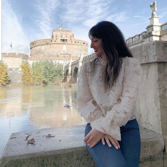 Zara Ruffled sequin top - Picture 3 of 14